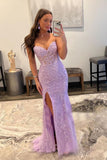 Mermaid Sweetheart Corset Back Formal Dress With Appliques