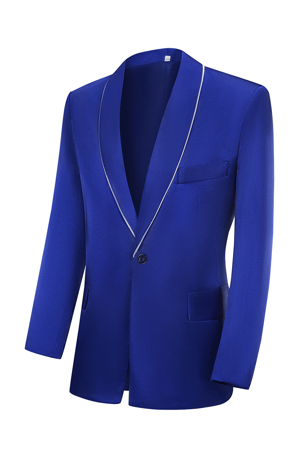 Royal Blue Peak Lapel 3 Piece Men's Formal Suits
