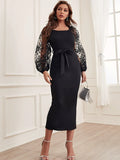 Black Elegant Tight Long Dress